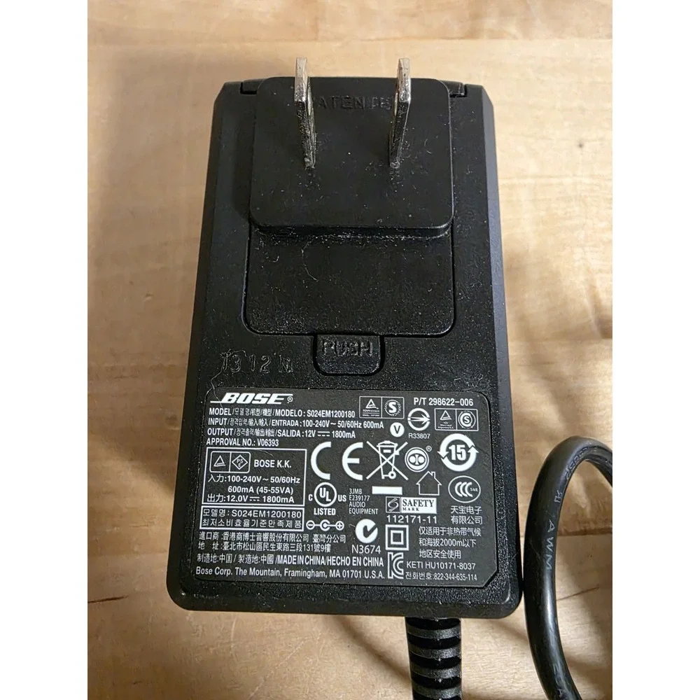 GENUINE BOSE S024EM1200180 COMPANION 2 SERIES II SPEAKER AC ADAPTER 12V 1800mA